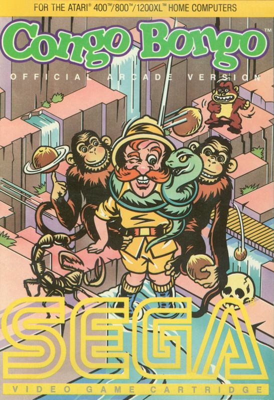 Congo Bongo box art for MSX